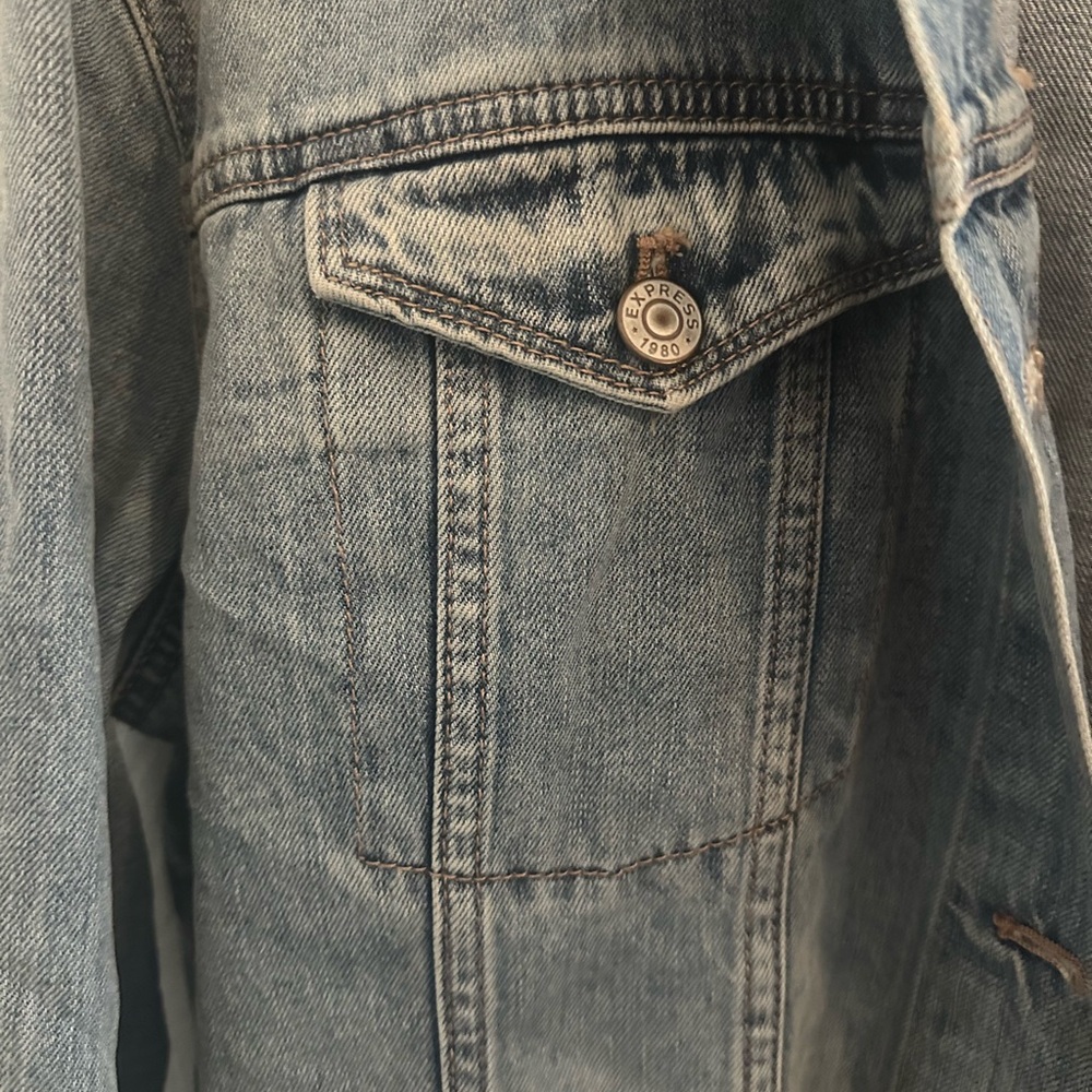 Express Blue Jean Jacket - Picture 4 of 9
